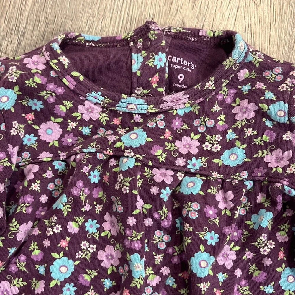 Y2K Vintage Carter’s Lot Floral Long Sleeve Shirt & Butterfly Pocket Hoodie